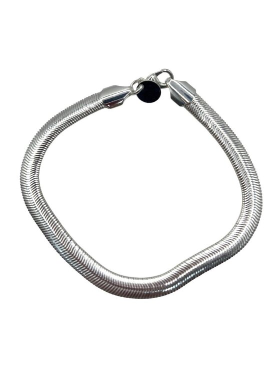 Sterling Other - Sterling Silver 925 Herringbone Chain Bracelet W/Lobster Clasp 7.5 Inches A04